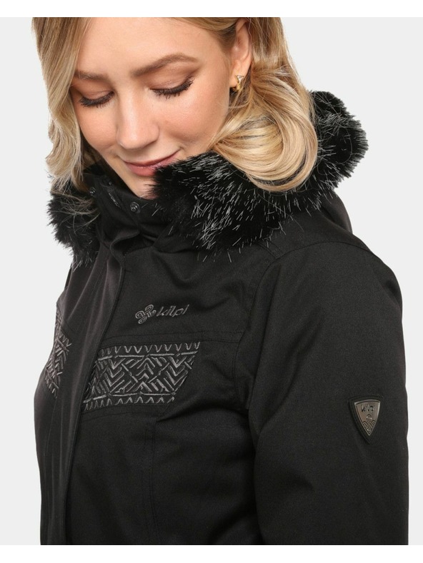 Kilpi Dámsky zimný kabát Kilpi PERU-W Čierna