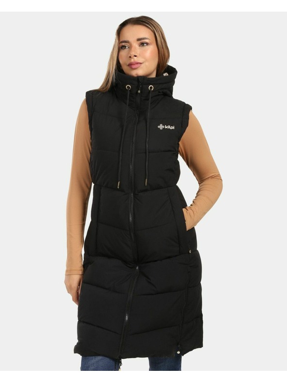 Kilpi Dámsky zateplený kabát Kilpi SALI-W Čierna