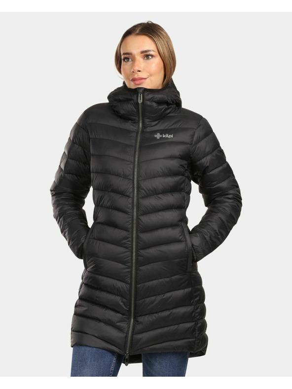Kilpi Dámsky zateplený kabát Kilpi LEILA-W Čierna