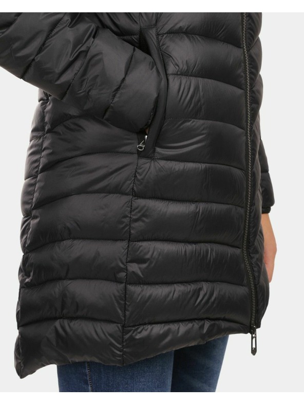 Kilpi Dámsky zateplený kabát Kilpi LEILA-W Čierna