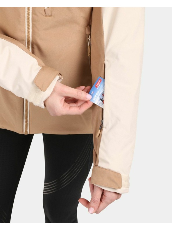 Kilpi Kilpi FLIP-W Dámska lyžiarska bunda Beige