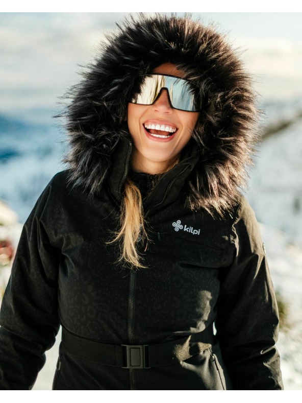 Kilpi Dámska lyžiarska bunda s integrovaným vyhrievaním Kilpi LENA-W Čierna