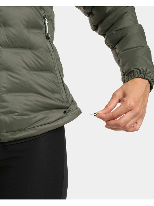 Kilpi Dámska páperová bunda Kilpi ALBERTA-W Dark Green