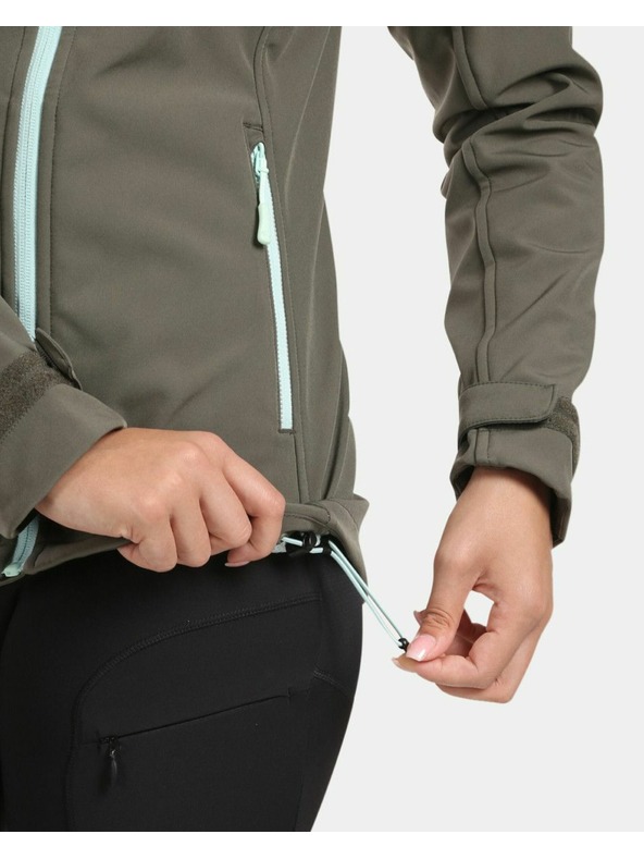 Kilpi Kilpi RAVIA-W Dámska softshellová bunda tmavozelená