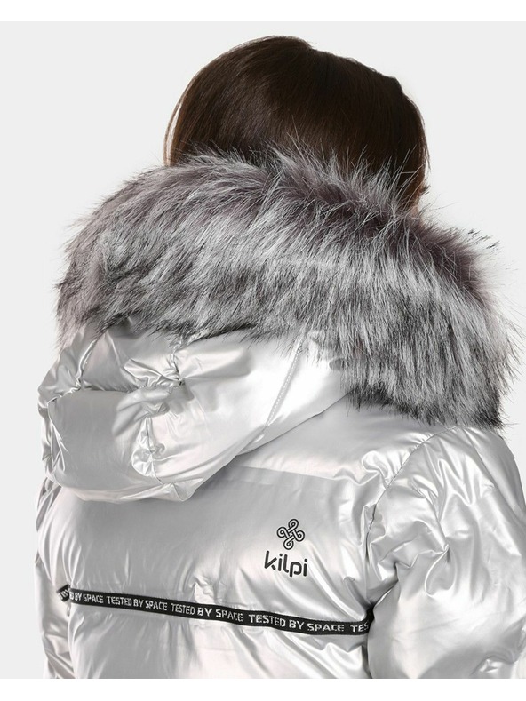 Kilpi Dámska strieborná zimná zateplená bunda Kilpi LTD SIRIUS-W Strieborná