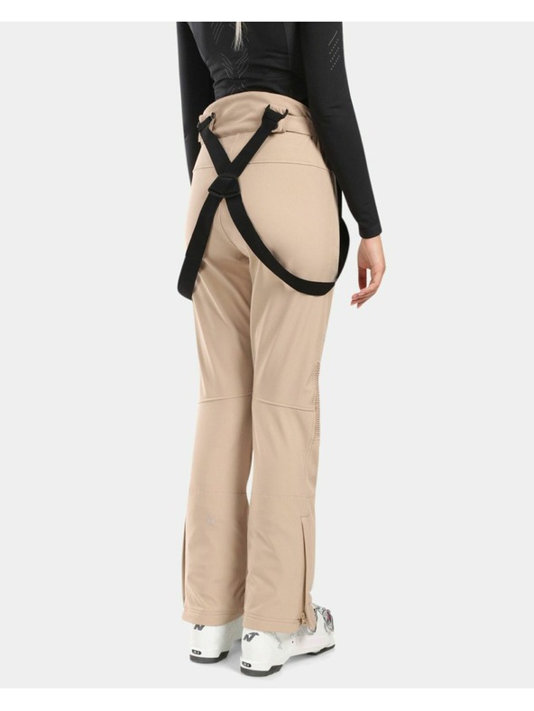 Kilpi Dámske softshellové lyžiarske nohavice Kilpi DIONE-W Beige