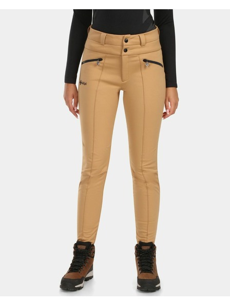 Kilpi Dámske lyžiarske softshellové nohavice Kilpi MAURA-W Béžová