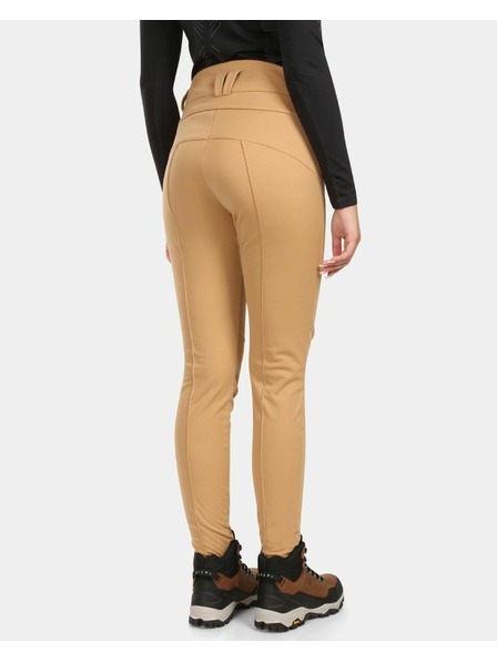 Kilpi Dámske lyžiarske softshellové nohavice Kilpi MAURA-W Béžová