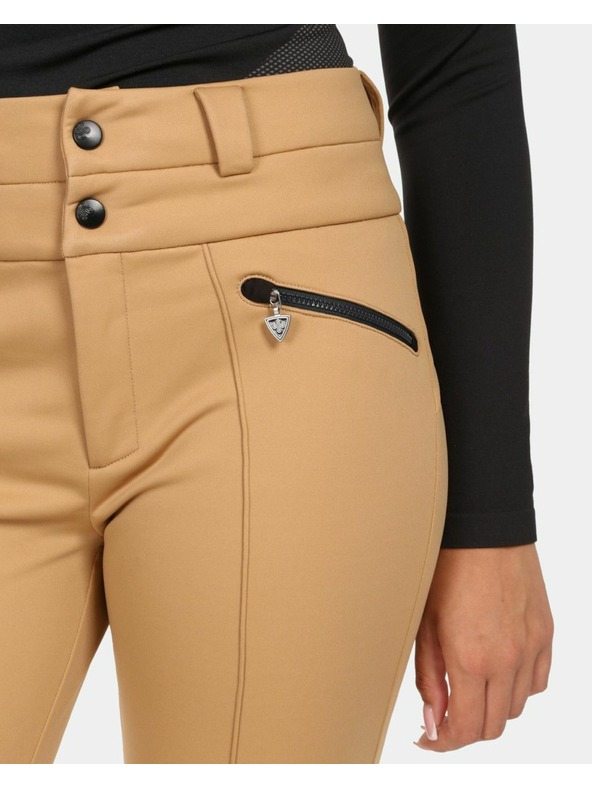 Kilpi Dámske lyžiarske softshellové nohavice Kilpi MAURA-W Béžová