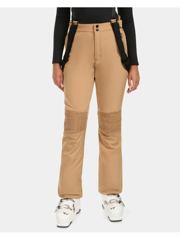 Kilpi Dámske softshellové lyžiarske nohavice Kilpi DIONE-W Beige