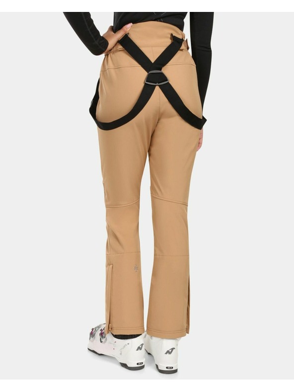 Kilpi Dámske softshellové lyžiarske nohavice Kilpi DIONE-W Beige