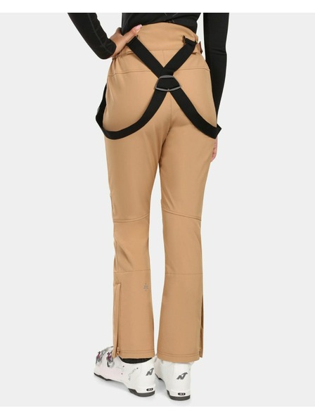 Kilpi Dámske softshellové lyžiarske nohavice Kilpi DIONE-W Beige