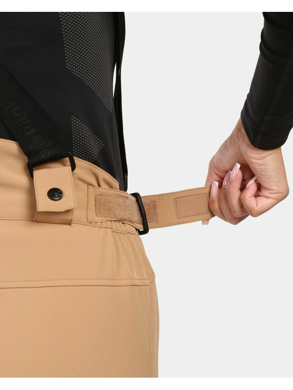 Kilpi Dámske softshellové lyžiarske nohavice Kilpi DIONE-W Beige