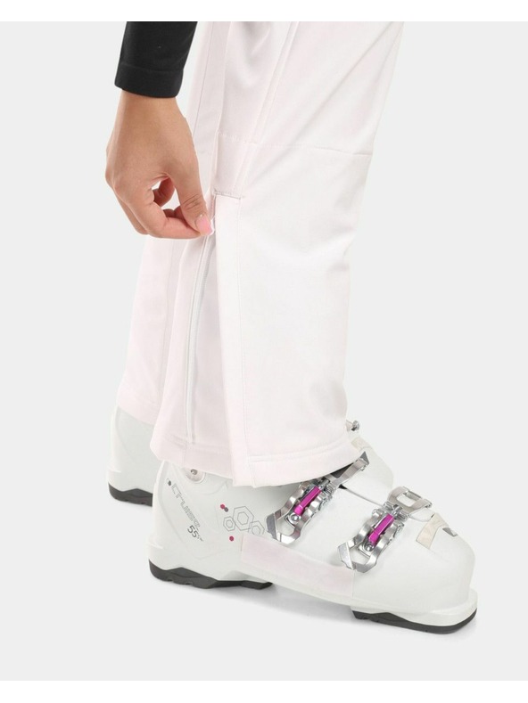 Kilpi Dámske softshellové lyžiarske nohavice Kilpi DIONE-W White