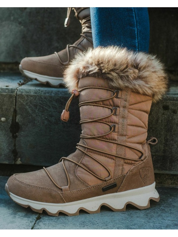 Kilpi Dámske snehule Kilpi FROZEN HIGH WP-W Hnedá