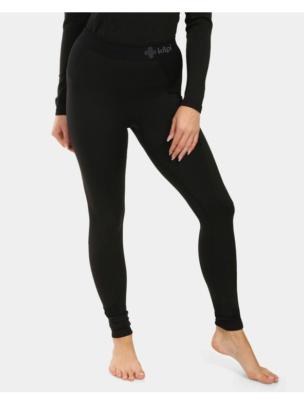 Kilpi Dámske bezšvové termo nohavice Kilpi OLINE-W Čierna