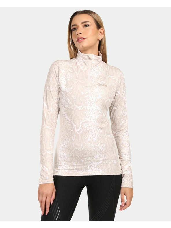Kilpi Dámske termo tričko s dlhým rukávom Kilpi WILLEA-W Béžové