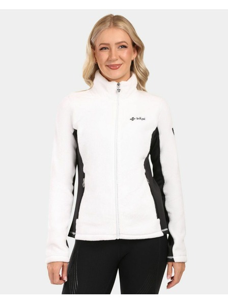 Kilpi Dámska chlpatá fleecová mikina Kilpi SKATHI-W Biela