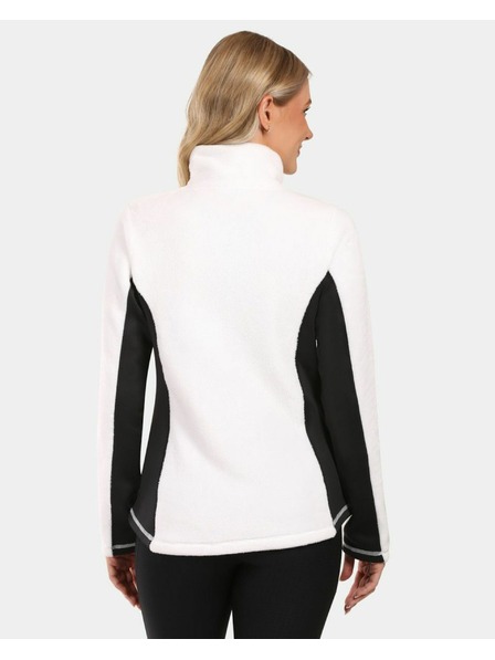 Kilpi Dámska chlpatá fleecová mikina Kilpi SKATHI-W Biela