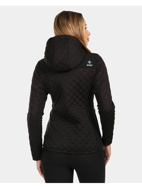Kilpi Dámska zateplená fleecová mikina s kapucou Kilpi NEVIA-W Čierna