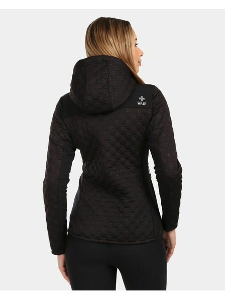 Kilpi Dámska zateplená fleecová mikina s kapucou Kilpi NEVIA-W Čierna