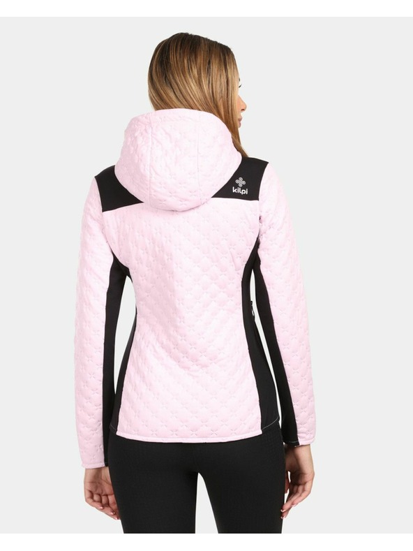 Kilpi Dámska zateplená fleecová mikina s kapucou Kilpi NEVIA-W Svetloružová