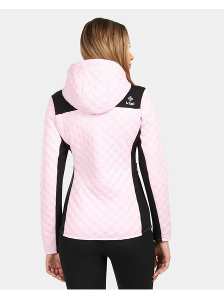 Kilpi Dámska zateplená fleecová mikina s kapucou Kilpi NEVIA-W Svetloružová