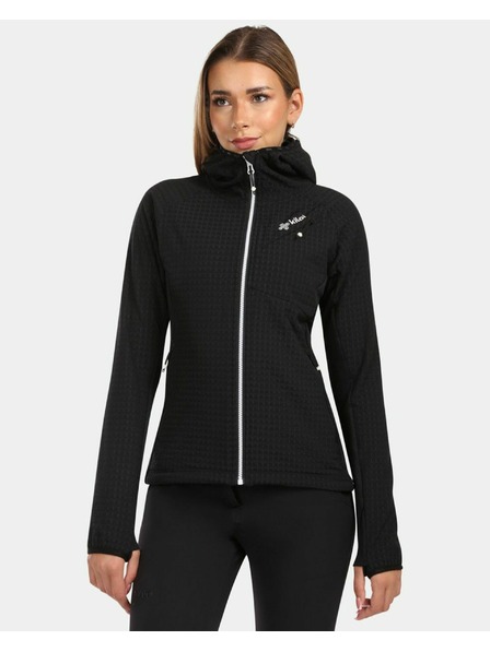 Kilpi Dámska fleecová mikina s kapucňou Kilpi FRENSIS-W Čierna