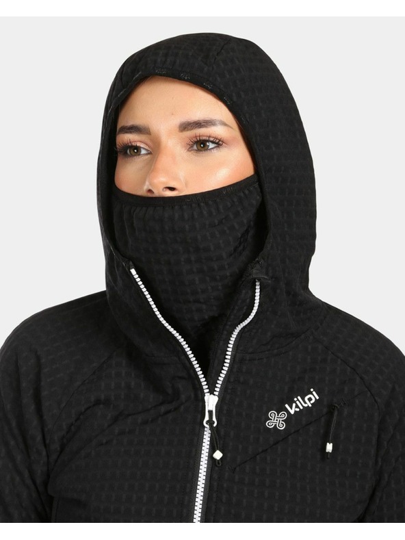 Kilpi Dámska fleecová mikina s kapucňou Kilpi FRENSIS-W Čierna