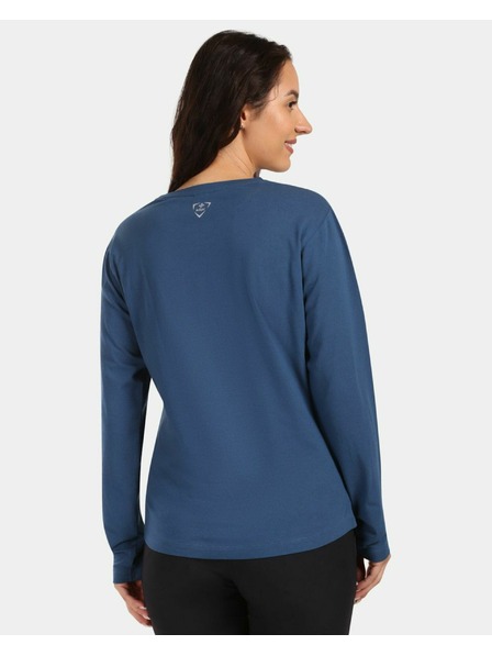 Kilpi Dámske bavlnené tričko s dlhým rukávom Kilpi PROMOX-W Tmavomodrá