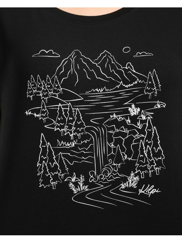 Kilpi Dámske tričko z bavlny Kilpi ROANE-W Čierna