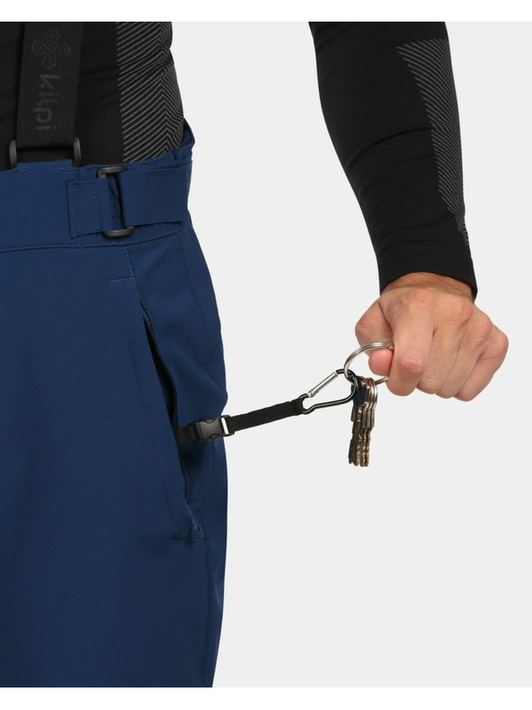 Kilpi Pánske softshellové lyžiarske nohavice Kilpi RHEA-M Dark Blue