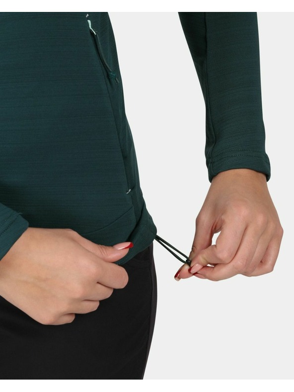 Kilpi Dámska funkčná mikina s kapucou Kilpi MEMPHIS-W Tmavozelená