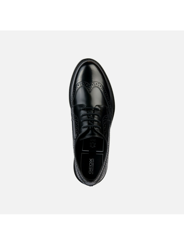 Geox Čierne dámske poltopánky Geox Walk Pleasure