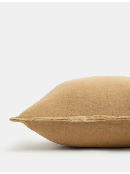 Marks & Spencer Zamatový vankúšik z čistej bavlny Marks & Spencer hnedá