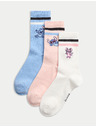 Marks & Spencer Ponožky Lilo & Stitch™ s vysokým podielom bavlny, sada 3 párov (6 malé – 7 veľké) Marks & Spencer viacfarebná