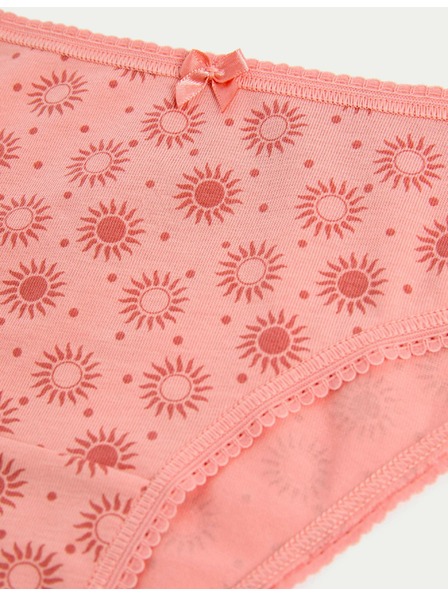 Marks & Spencer Brazílske nohavičky s vysokým podielom bavlny a materiálom Lycra™, 5 ks Marks & Spencer oranžová