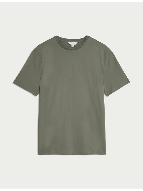 Marks & Spencer Tričko z prémiovej bavlny, úzky strih Marks & Spencer zelená