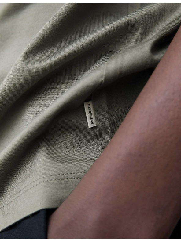 Marks & Spencer Tričko z prémiovej bavlny, úzky strih Marks & Spencer zelená