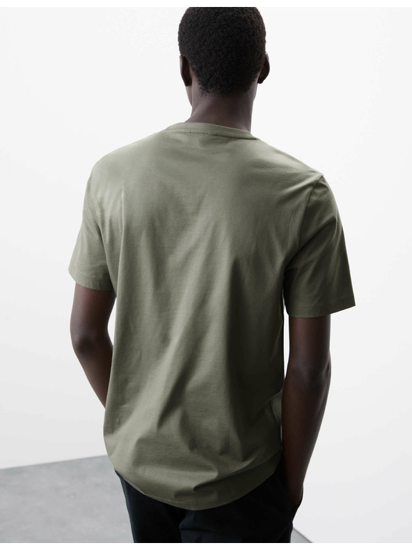 Marks & Spencer Tričko z prémiovej bavlny, úzky strih Marks & Spencer zelená