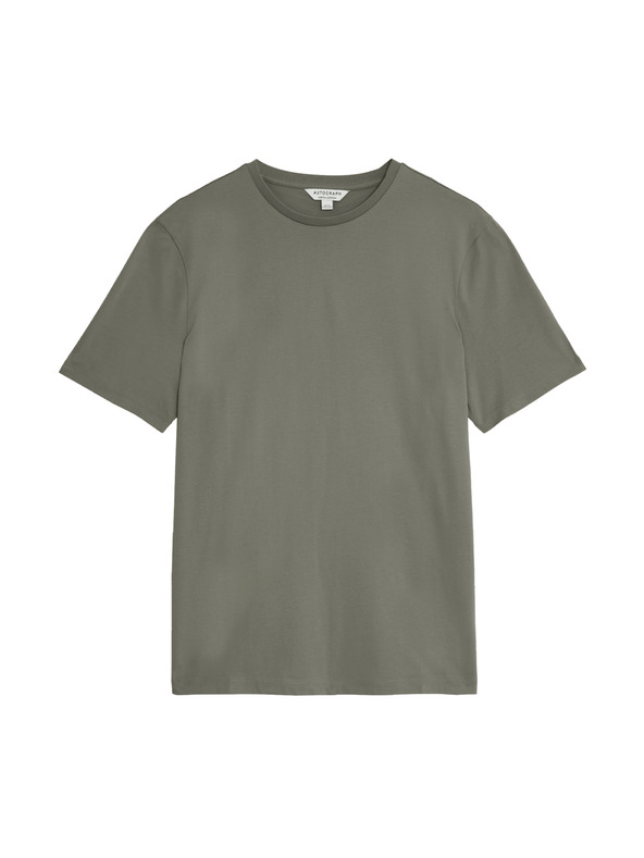 Marks & Spencer Tričko z prémiovej bavlny, úzky strih Marks & Spencer zelená