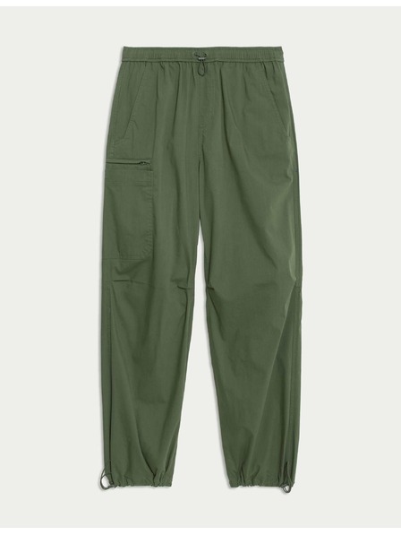 Marks & Spencer Kapsáčové nohavice voľného padákového strihu Marks & Spencer zelená