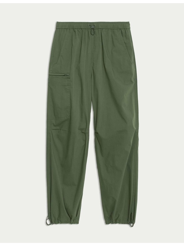 Marks & Spencer Kapsáčové nohavice voľného padákového strihu Marks & Spencer zelená
