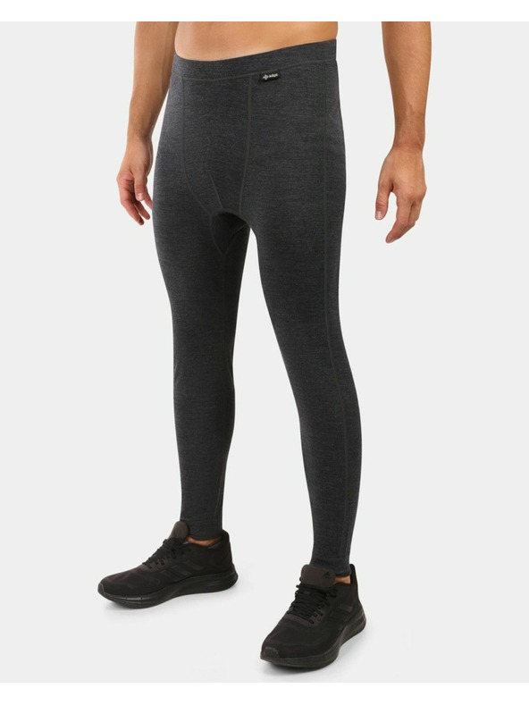 Kilpi Pánske termo nohavice z MERINO WOOL Kilpi MAVORA BOTTOM-M Čierna