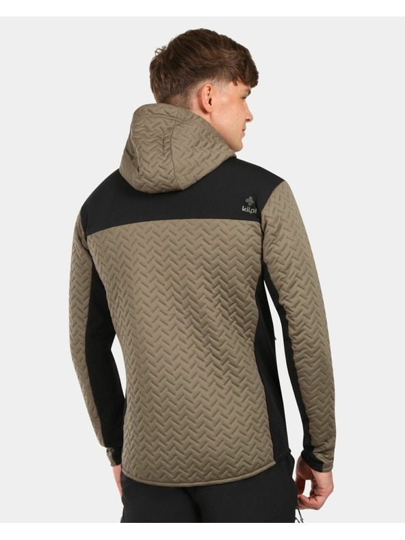 Kilpi Pánska zateplená fleecová mikina s kapucou Kilpi NEVIA-M Zelená