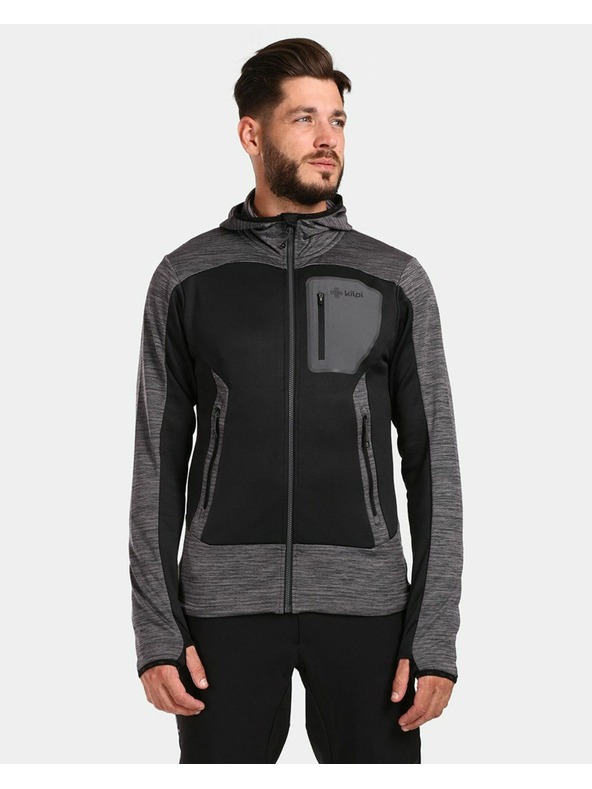 Kilpi Pánska funkčná mikina Kilpi FRENI-M Tmavosivá