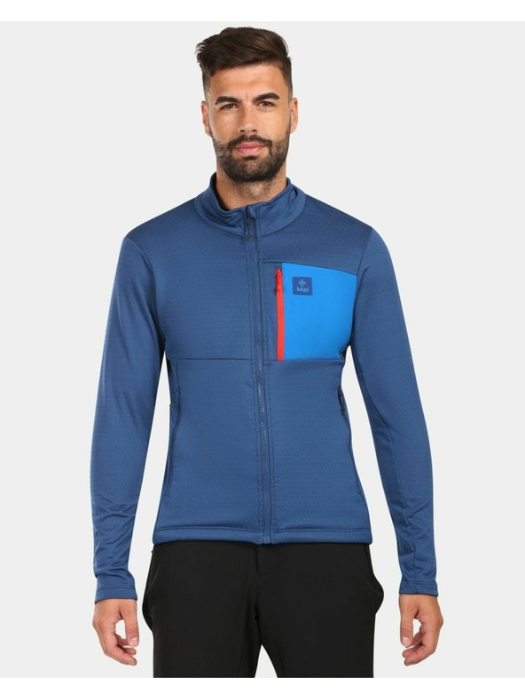 Kilpi Pánska fleecová mikina Kilpi ERIN-M Tmavo modrá