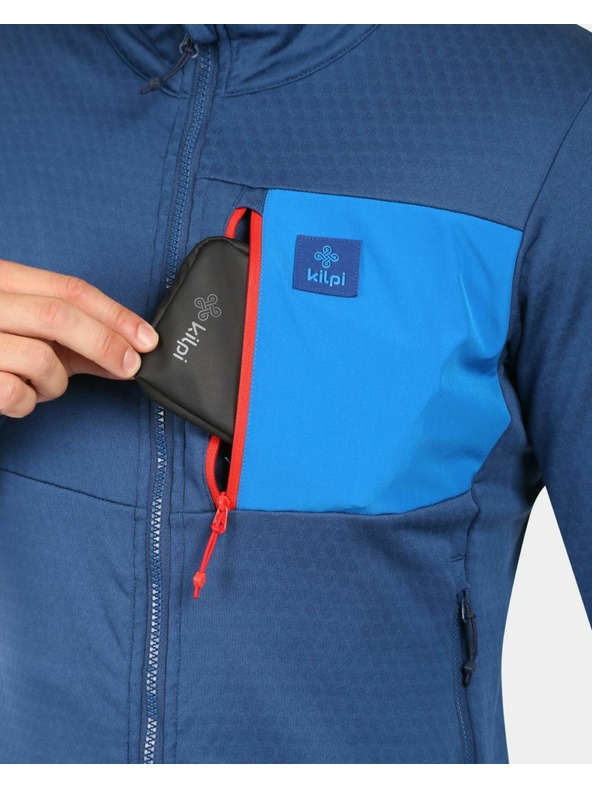 Kilpi Pánska fleecová mikina Kilpi ERIN-M Tmavo modrá