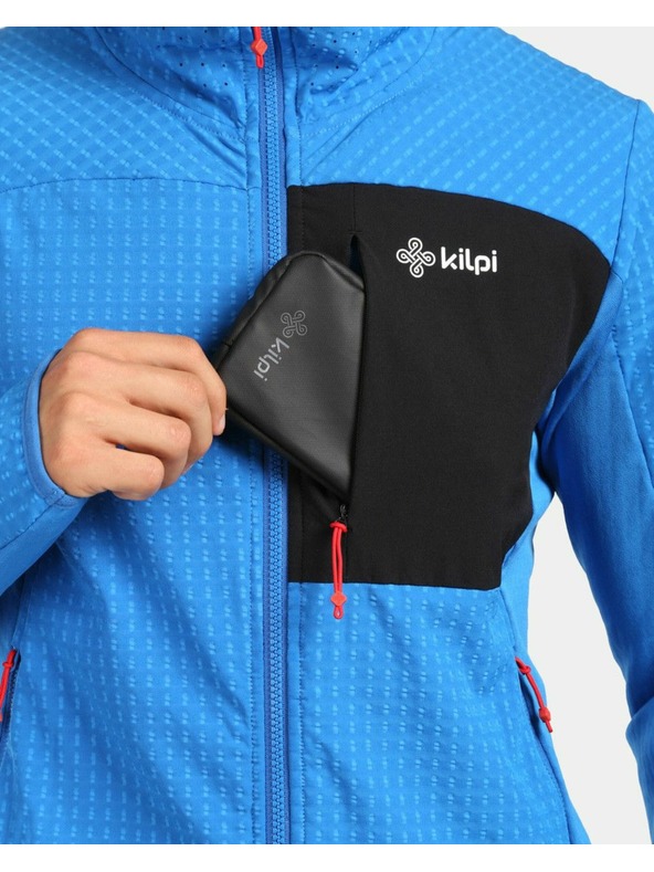 Kilpi Pánska fleecová mikina s kapucou Kilpi FRENI-M Modrá