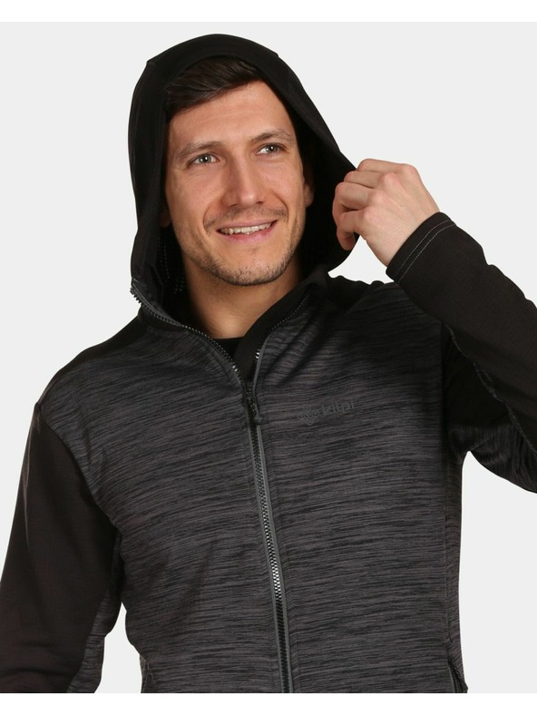 Kilpi Pánska športová mikina s kapucou Kilpi SEVELEN-M Čierna